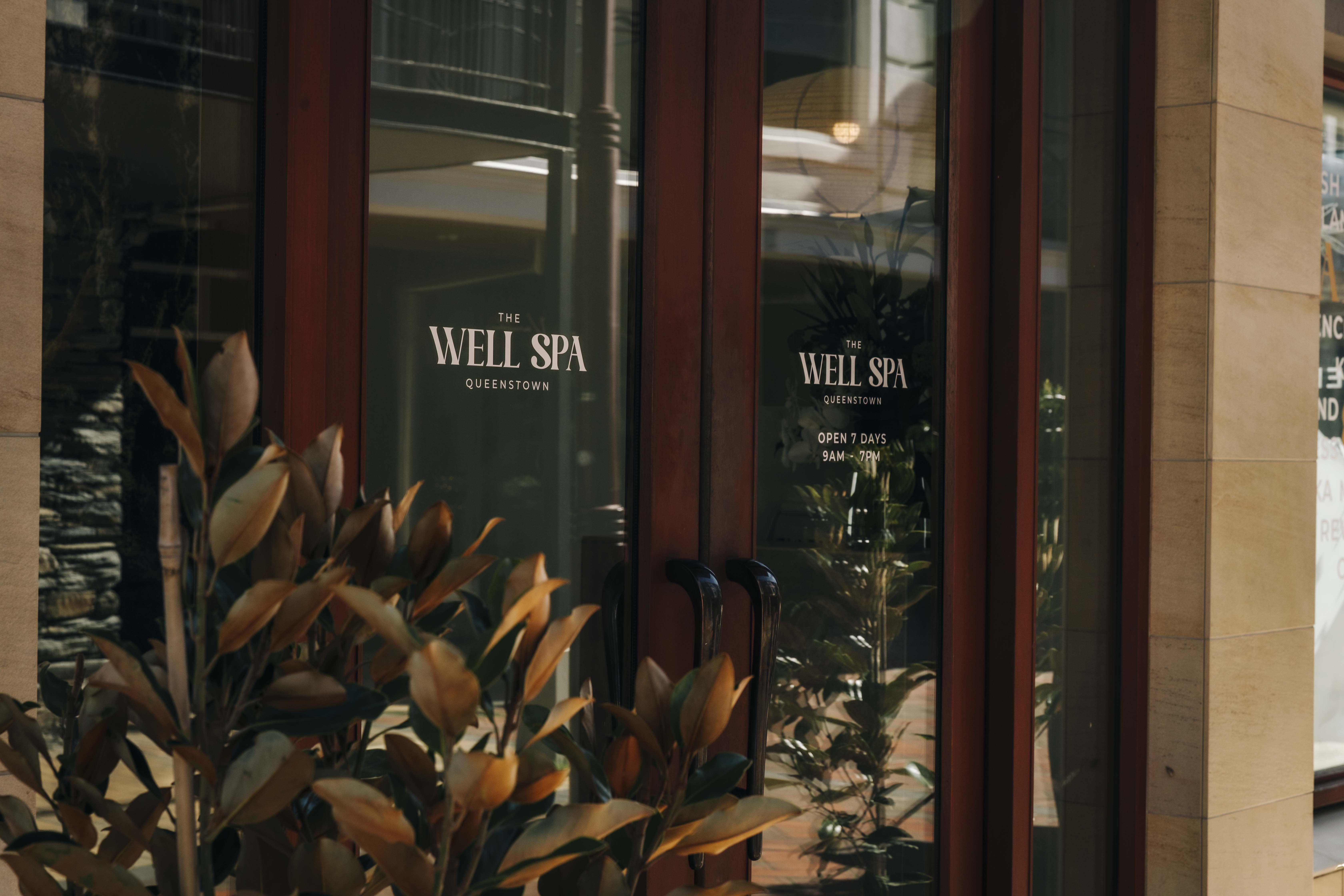 The front door of The Well Spa, Earl Street